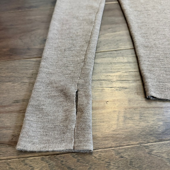 Wilfred Taupe Ribbed Long Sleeve Thumbhole Sweater Top Size L - Picture 3 of 8